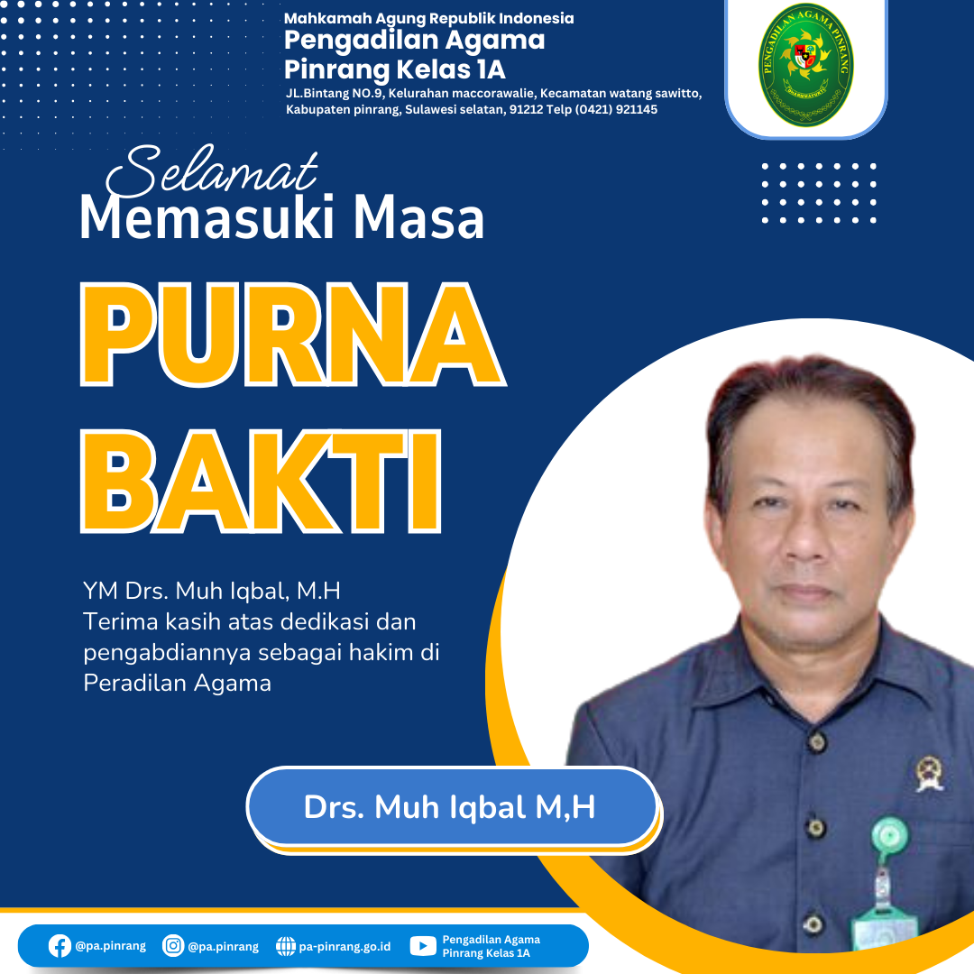 Biru Modern Ucapan Purna Tugas Guru Sekolah Instagram Post